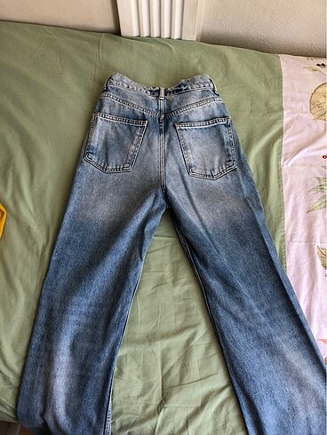 34 Beden mavi Renk zara palazzo jean