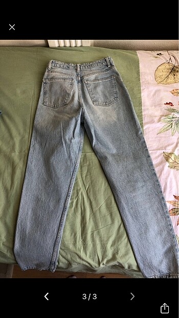 s Beden buz mavi mom fit jean