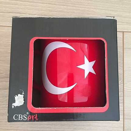 Karaca Ay yıldız Türk bayrağı kupa