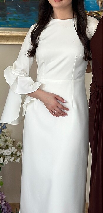 Beyaz elbise - Görsel 3