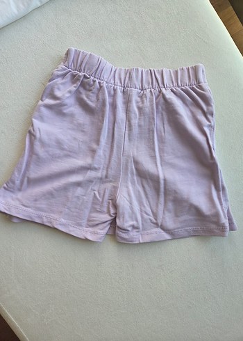 LC Waikiki Beyaz Polo Tişört ve Lila Pamuk şort Etek