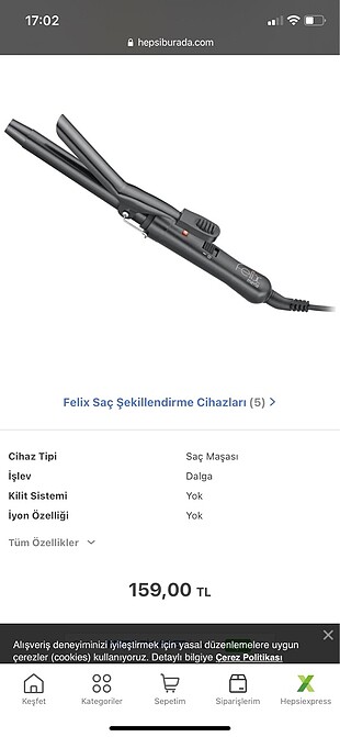 felix merla 19mm saç maşası