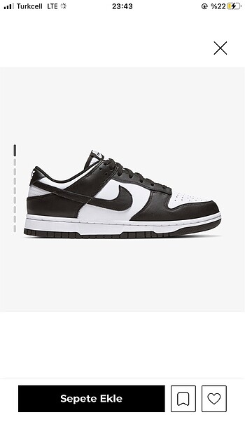 Nike dunk low kadın