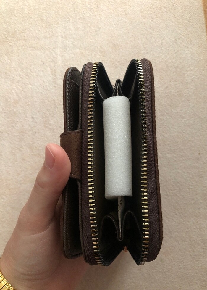 Acı kahve süet cüzdan - Görsel 2