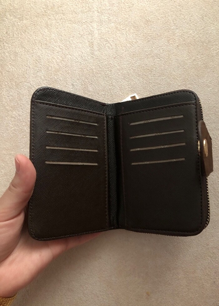 Acı kahve süet cüzdan - Görsel 3