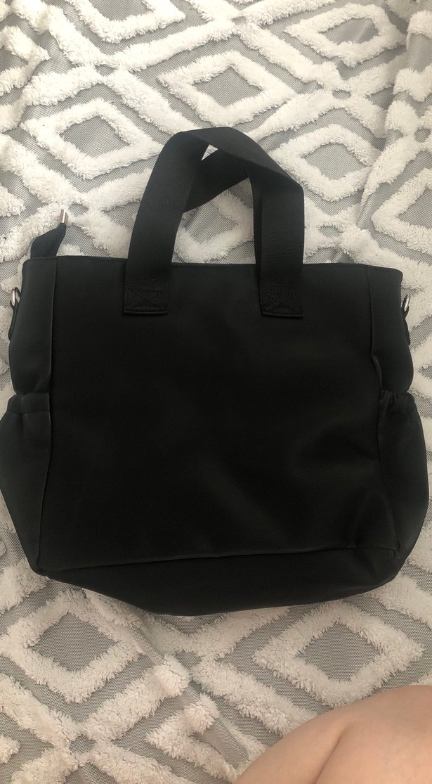 Tokalı Siyah Su Geçirmez Kadın Çantası - Görsel 2