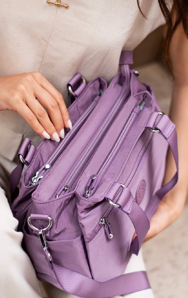 Pastel Mor Kadın Günlük Çanta - Görsel 2