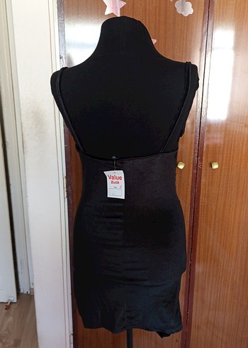 Sıfır kadife Kadın Abiye Elbise - Görsel 5