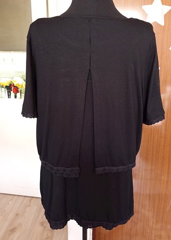 Siyah penye bluz - Görsel 4