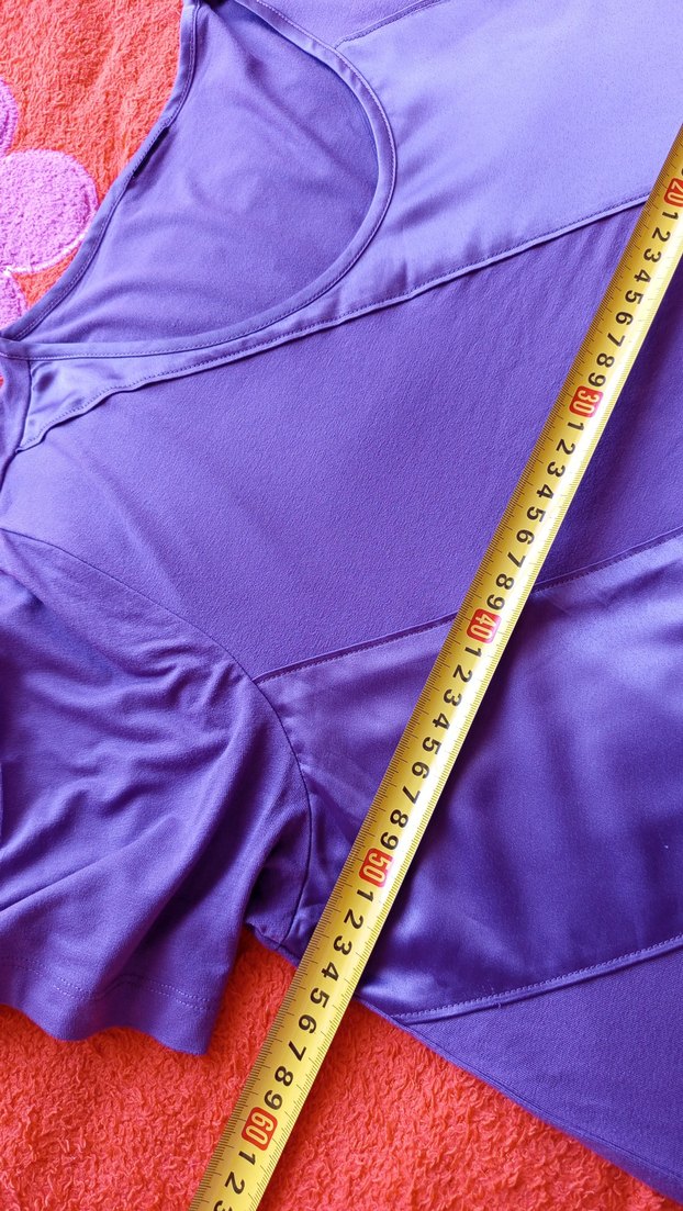 Mor Drapeli Kadın Bluz - Görsel 4