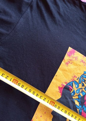 Bohem Siyah Baskılı Kadın Tişört - Görsel 4