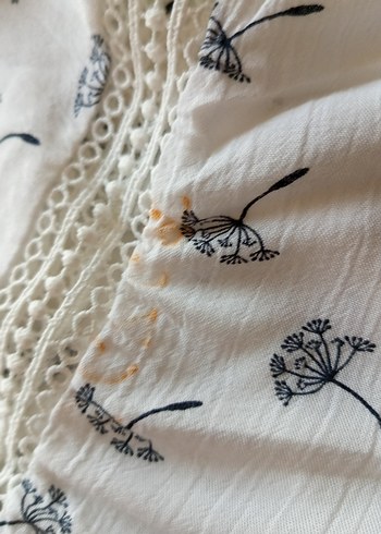 Dantel Detaylı Gri Desenli Rahat Kesim Bluz - Görsel 9