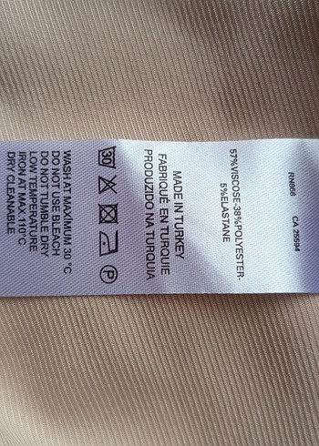 Bej Düğmeli Yüksek Yakalı Salaş Ceket - Görsel 8