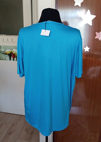 SIFIR Turkuaz Desenli Bohem Tunik - Görsel 4