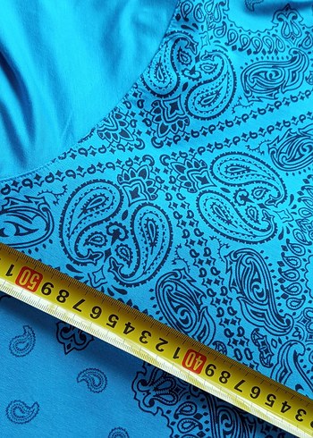 SIFIR Turkuaz Desenli Bohem Tunik - Görsel 7