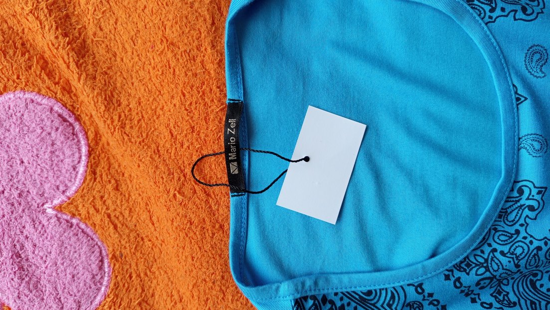 SIFIR Turkuaz Desenli Bohem Tunik - Görsel 5