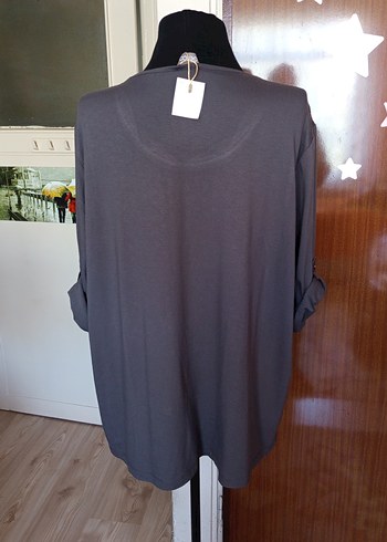 SIFIR. GRİ ŞIK BLUZ - Görsel 4