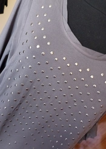 SIFIR. GRİ ŞIK BLUZ - Görsel 5