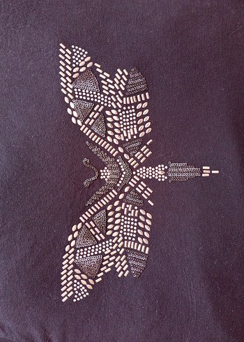 Payet Detaylı Siyah Tişört - Görsel 5