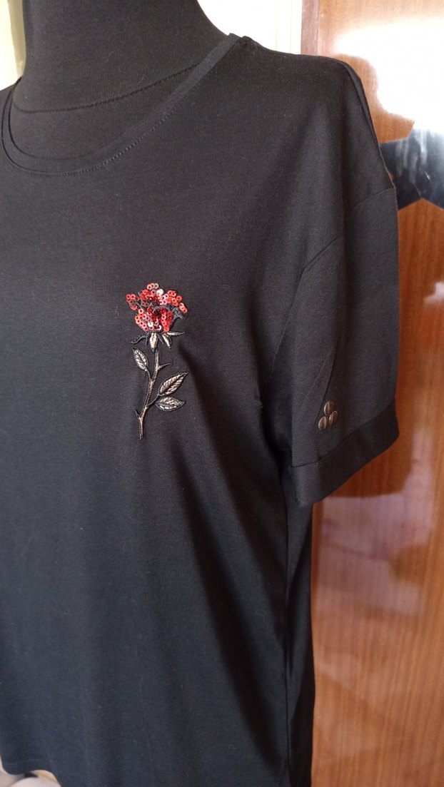 SIFIR Siyah Kısa Kollu Gotik Tişört - Görsel 3