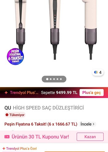 QU 747K HIGH SPEED AIRSTRAIT Saç Düzleştirici - Görsel 9