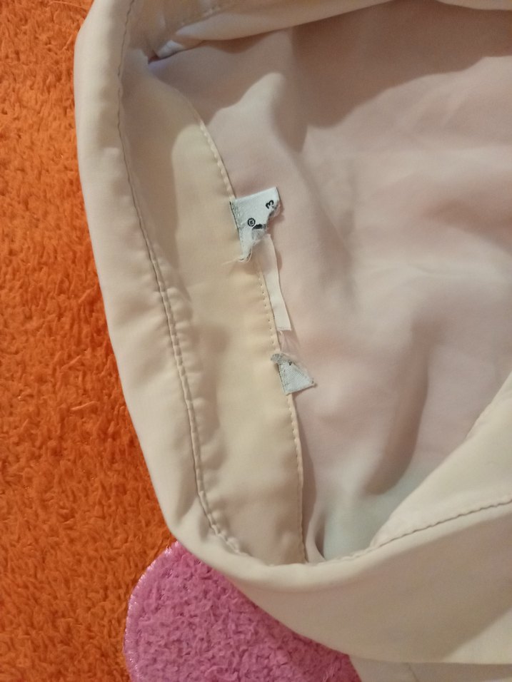 Bej Düğmeli Kısa Kollu Kadın Gömlek - Görsel 5