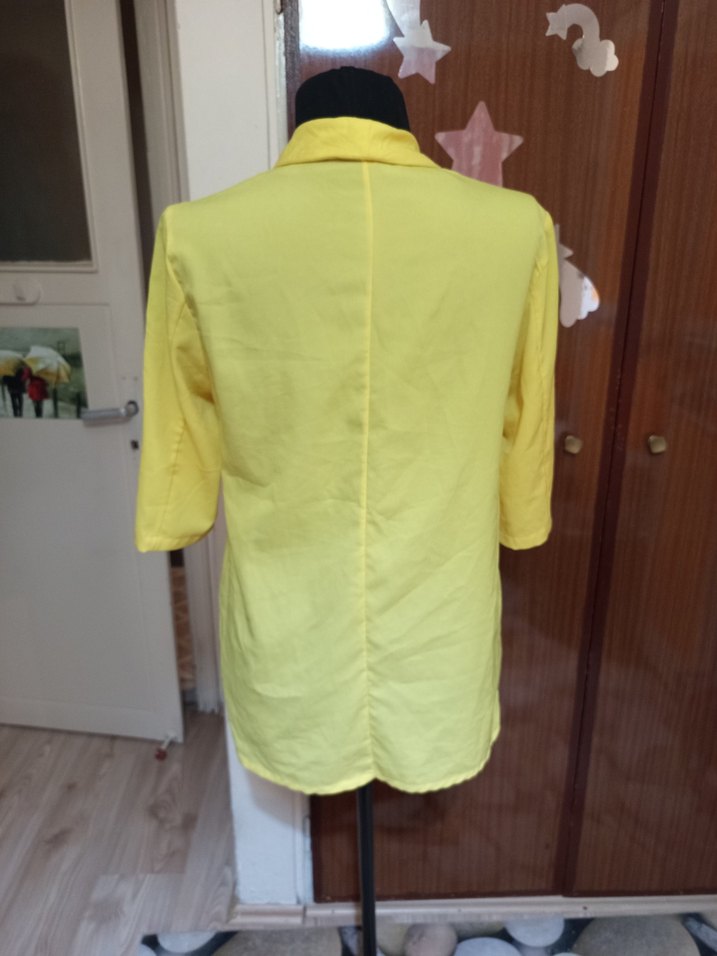 Sarı Düğmeli, Notched Lapel Yaka - Görsel 3