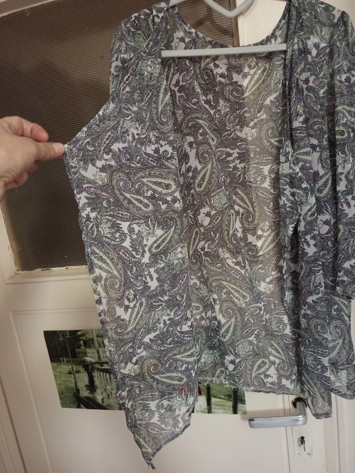 Bohem Gri Salaş kimono - Görsel 2