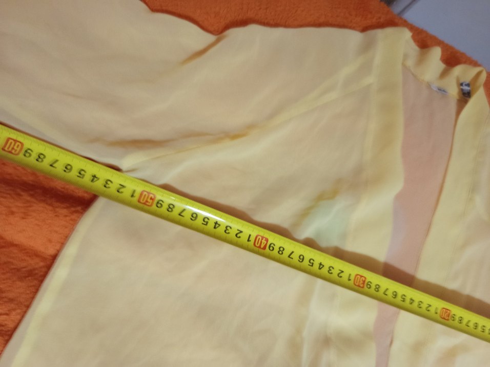 Sarı Midi Kadın Hırka, Salaş, Kısa Kollu - Görsel 5