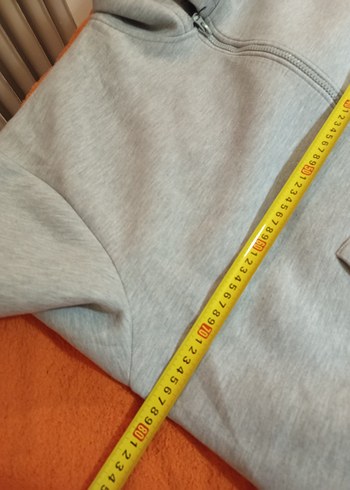 Gri Fermuarlı Erkek Sweatshirt - Görsel 4