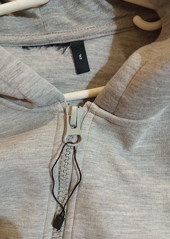 Gri Fermuarlı Erkek Sweatshirt - Görsel 3