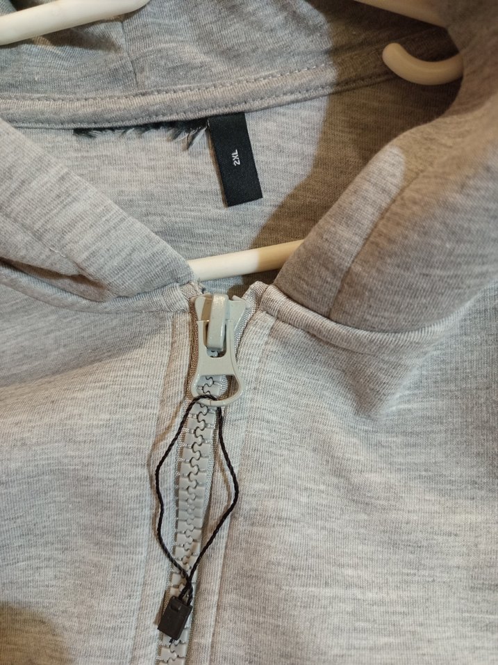 Gri Fermuarlı Erkek Sweatshirt - Görsel 3