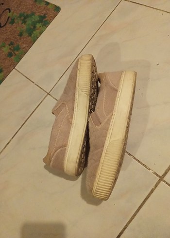 Bej Süet Kadın Dolgu Topuk Espadril - Görsel 5