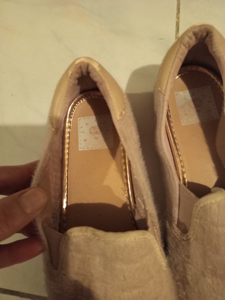 Bej Süet Kadın Dolgu Topuk Espadril - Görsel 3