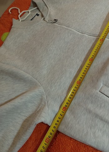 Gri Erkek Fermuarlı Sweatshirt - Görsel 4
