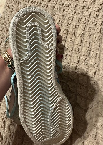 Adidas Adidas Turkuaz Süet Bağcıklı Kadın Spor Ayakkabı