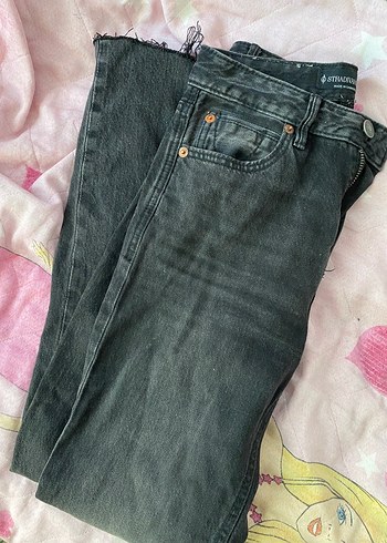 34 Beden gri Renk Stradivarius D98 jean
