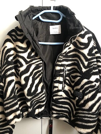 Zebra desenli ceket