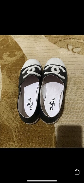 37 Beden Espadril hiç giyilmemiş deri