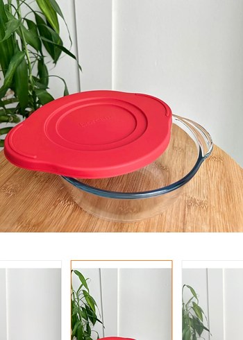 Borcam Kapaklı Yuvarlak Fırın Kabı Bordo - Görsel 3