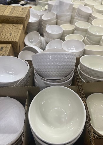 6 adet Beyaz 
Seramik Kase Seti - Görsel 2