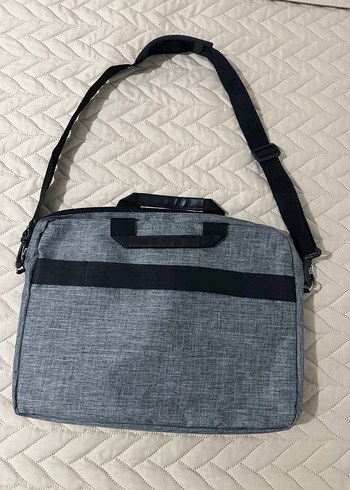 Gri Kadın Laptop Çantası Fermuarlı - Görsel 2