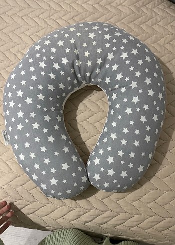 Yıldız Desenli Gri Emzirme ve Hamile Yastığı - Görsel 5