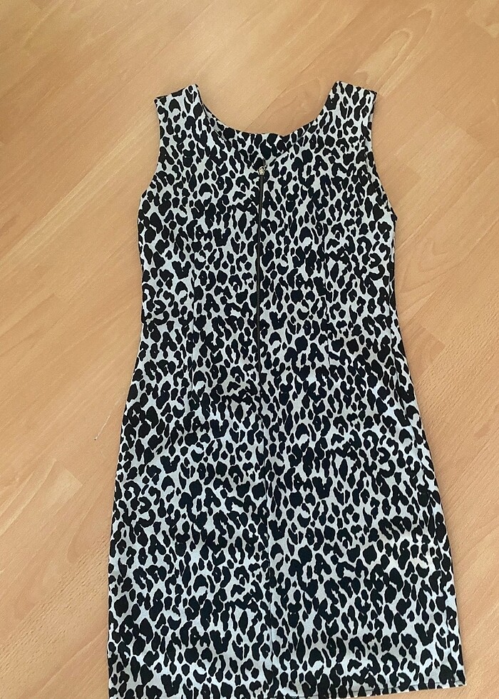 Leopar desenli elbise - Görsel 2