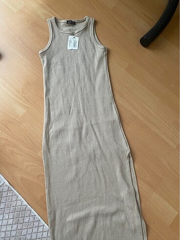 Krem elbise - Görsel 3