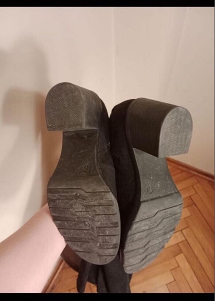 Süet uzun çizme - Görsel 3