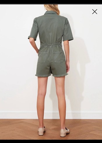 Kısa Denim Tulum - Görsel 3