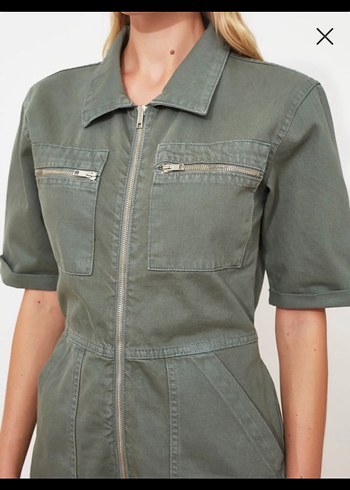 Kısa Denim Tulum - Görsel 2