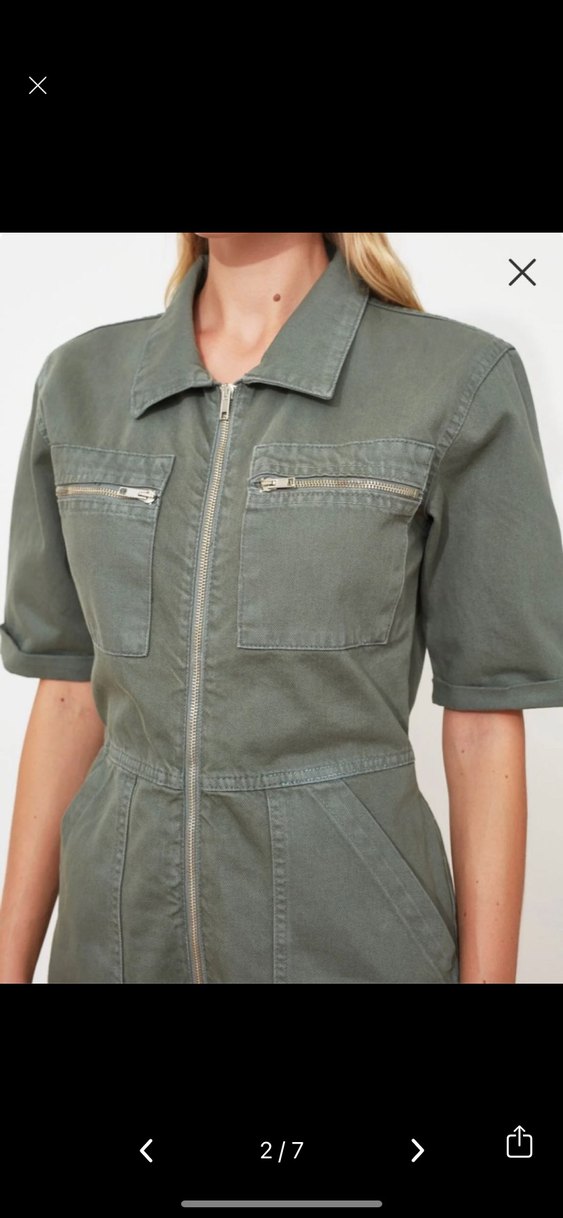 Kısa Denim Tulum - Görsel 2