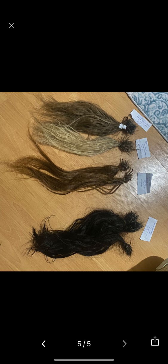 235 adet gerçek kaynak saç-120 gram - Görsel 3